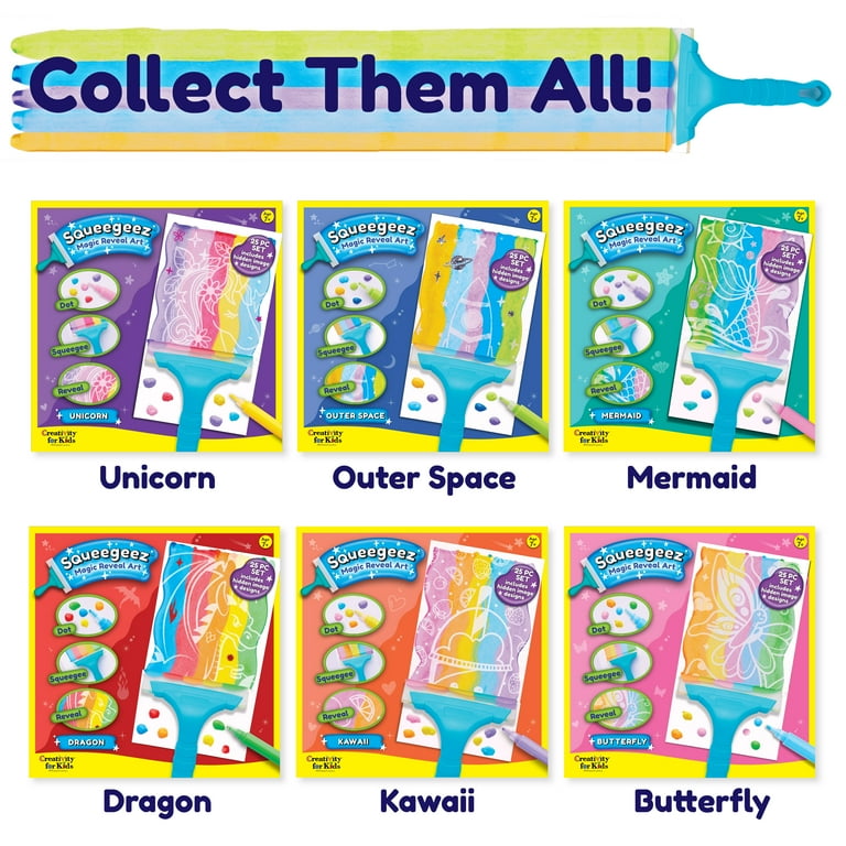 新品ワールドレップサービスMAGICALWHITE UP 5本セットSPF50+ Creativity for Kids Squeegeez Magic Reveal Kit: Outer Space Kids