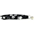 thumbnail image 1 of Collar para gato con patas en espiral en blanco y negro, 1 of 1