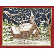 Lang "stone Church" Boxed Christmas Card