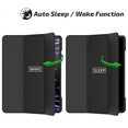 thumbnail image 4 of Pour iPad Pro 12.9 Étui 2022 6e 2021 5e 2020 4e 2018 3e 2017 2e Support Mince Étui Rigide Couverture Intelligente pour iPad (Vert Matcha, 2020 Pro12.9 4e), 4 of 7