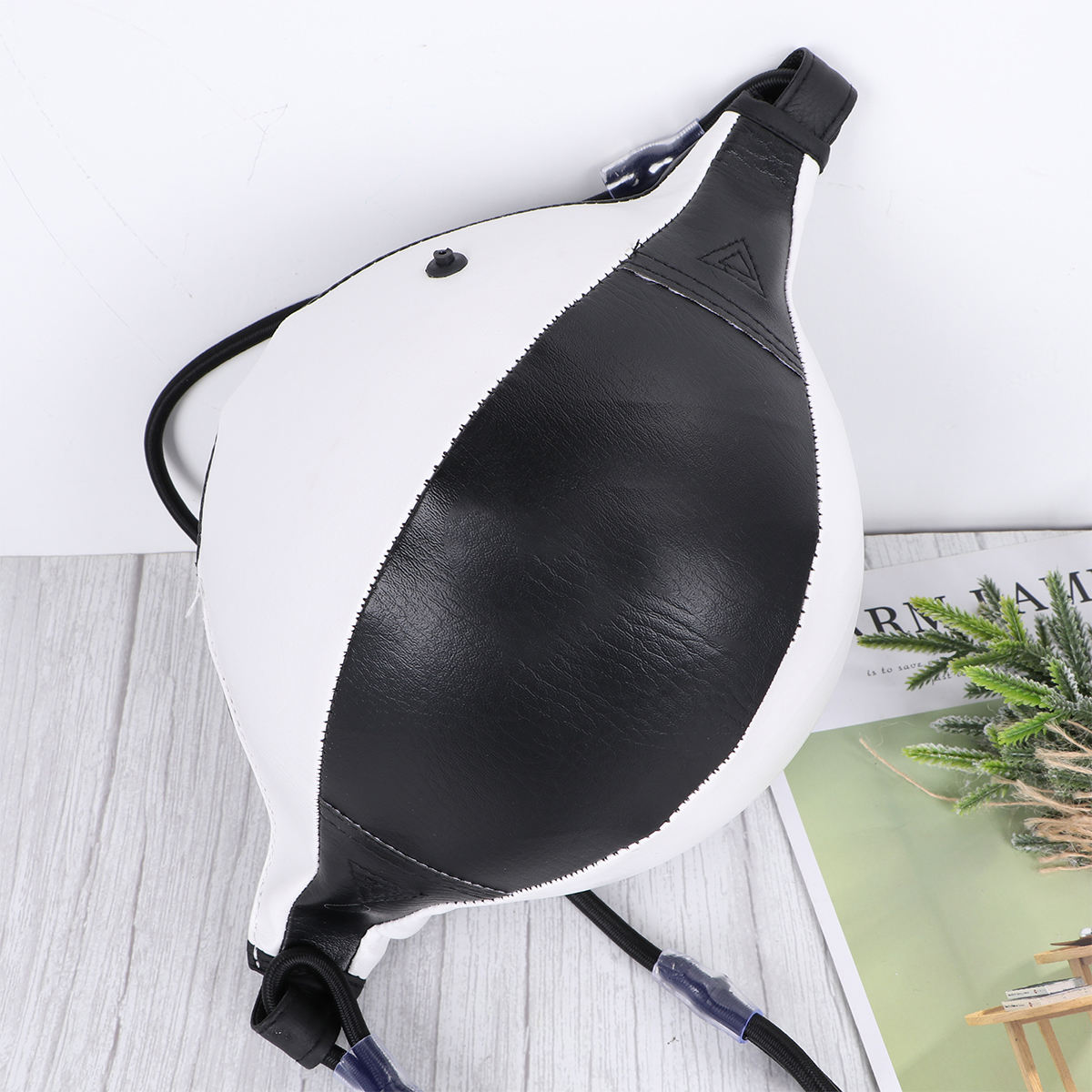 RENACLIPY Red Pear Shape Hanging Grip with PU Material for Home Workout and Training Equipment