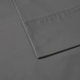thumbnail image 3 of Comfort Classics Peached Percale 100% Cotton Sheet Set, Charcoal, Twin, 3 of 5