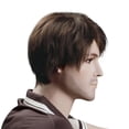 thumbnail image 5 of Cptfadh 1 Wig Festival Wig Men Short Hair Perfect Cosplay for Carnivals Fashion Party Wig Lace Front Wigs Human Hair Wig Cap Glueless Wig Hair Topper Headband Wig Human Hair Wigs Wig Band Braided Wigs, 5 of 9