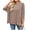 Khaki, variant on qucoqpe Womens Summer Tops Fashion Casual Ribbed Batwing 3/4 Sleeve Tunic Shirts Loose Fit Blouses