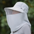 thumbnail image 2 of Sombrero de sol de ala ancha para exteriores con solapa para el cuello,resistente al viento,estilo pescador,ideal para la playa,senderismo y jardinería.Transpirable y con protección UV para, 2 of 6