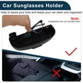 thumbnail image 4 of Estuche de gafas de sol para coche Unique Bargains para Peugeot 308 2014-2024, caja de almacenamiento para gafas, plástico ABS negro, 1 juego, 4 of 7