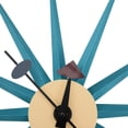 thumbnail image 2 of HomeStock Art Nouveau Allure Metal Colorful Star Silent Non-Ticking Wall Clock (Blue) - 19"W x 19"H, Hanging Feature, Analog Display Type, Battery Powered Power Source, 2 of 9