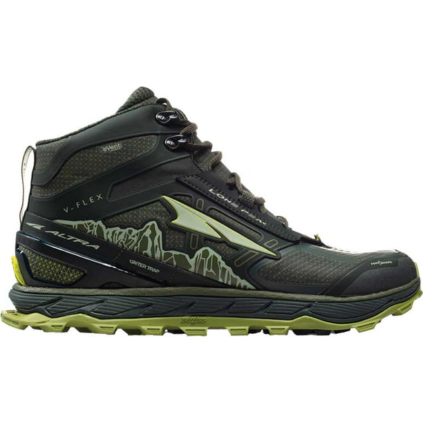 Men's Altra Footwear Lone Peak Mid RSM Trail Running Shoe Deep Forest ...