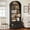 Black, variant on Fnova 76.8" Tall Arched Bookcase, 5-Tier Bookshelf with File Cabinet Drawer, Large Open Display Storage Shelves for Home Office, Living Room, Black