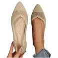 thumbnail image 5 of White Flying Woven Mesh Pointed Toe Flat Shoes With Closed Toe One-Foot Shallow Mouth For Women Spring And Summer Fashion Mesh Comfortable And Lightweight, 5 of 9