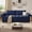 Blue, variant on BLAZANT 89" Extra Deep Seats Oversize, Wide Corduroy Fabric 3 Seater Sofa for Living Room, Modern Couch and Sofa, Comfy Armrests and Seats and Backrests, Easy Installation,Brown