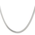 thumbnail image 4 of Auriga Fine Jewelry 925 Sterling Silver 3.5 mm 6-sided Oval Snake Chain Necklace for Women 20", 4 of 6