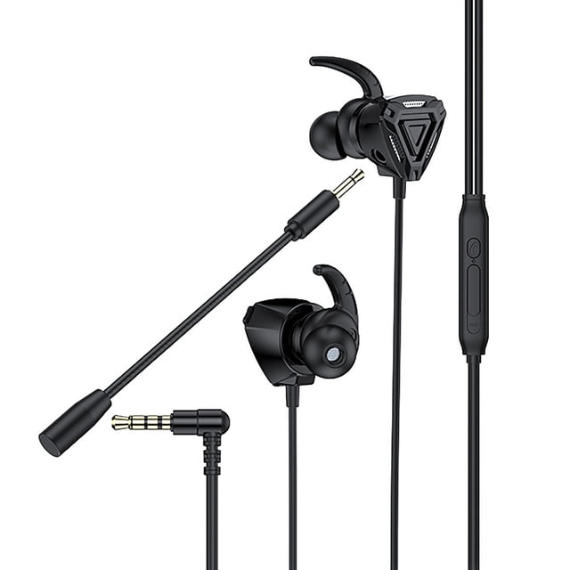 D08 Stereo Gaming Headset with Remote and Earhook Design for Immersive Audio Experience