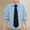Blue, variant on Boys' Button Down Shirts Graduation Shirt Blue Short Sleeve Shirt Dress Shirt Girls Uniform Shirts 4-5 Years