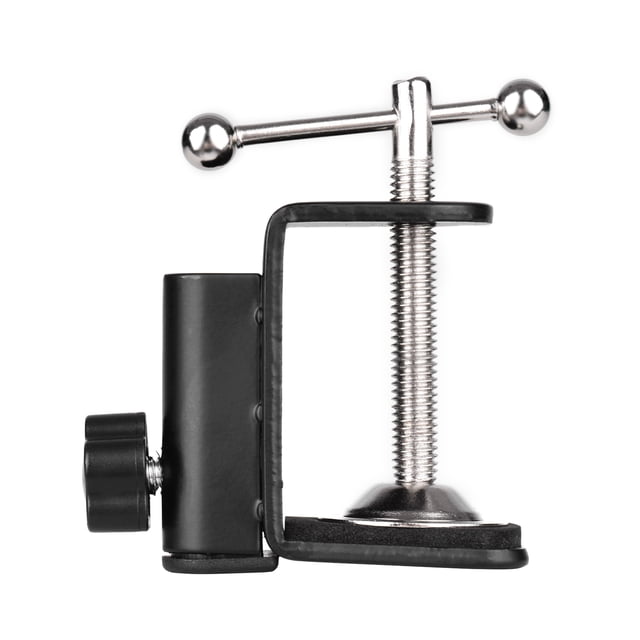 Graflsoa Support de Microphone Réglable en Aluminium avec Coussin Anti-Rayures pour Diffusion en Direct et Karaoké