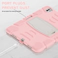 thumbnail image 4 of Dteck Case for iPad Pro 11 inch M4 2024,Heavy Duty Silicone Case 3-Layer Protection Built-in Pencil Holder Shockproof Kickstand Cover for iPad Pro 11-in. (M4),Pink, 4 of 5