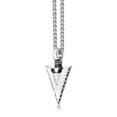 thumbnail image 2 of Stainless Steel Arrow Head Pendant Jewelry For Men - 24 Inch Round Box Chain, 2 of 6