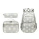 thumbnail image 5 of Mochila ligera y resistente al agua con estampado de margaritas para niñas. Gris, 5 of 9