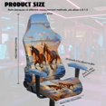 thumbnail image 7 of KUIFORTI Brown Horse Gaming Chair Covers Slipcovers Easy Installation Game Computer Office Desk Chair Cover Protector Waterproof for Office and Computer Chairs, 7 of 7