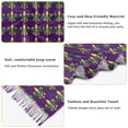 thumbnail image 5 of FORMRS Womens Scarf Winter Soft Long Big Warm Shawls Wrap Tassel Scarves, Gold and Green Floral Pattern, 5 of 9