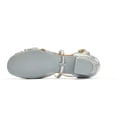 thumbnail image 5 of Missfiona Girls Latin Dancing Shoes Glitter Ballroom Salsa Low Heels Performance Shoes(10.5,Silver), 5 of 7