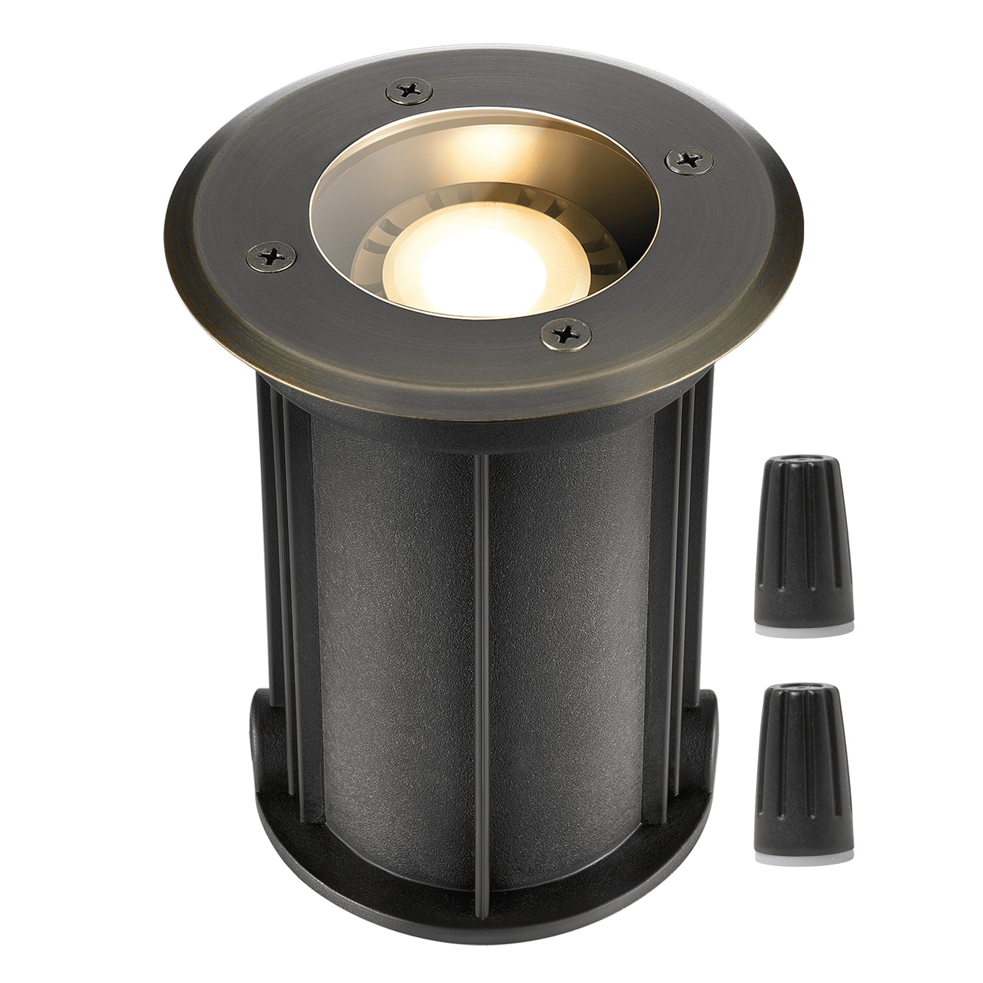12V Low Voltage Brass In Ground Well Light Shielded Top - Gardenreet –  Gardenreet Lighting