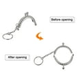 thumbnail image 5 of Uxcell Metal Purse Frames, 2" 5Pack Kiss Lock Clasp Frame for Coin Bag Sewing DIY, Silver, 5 of 6