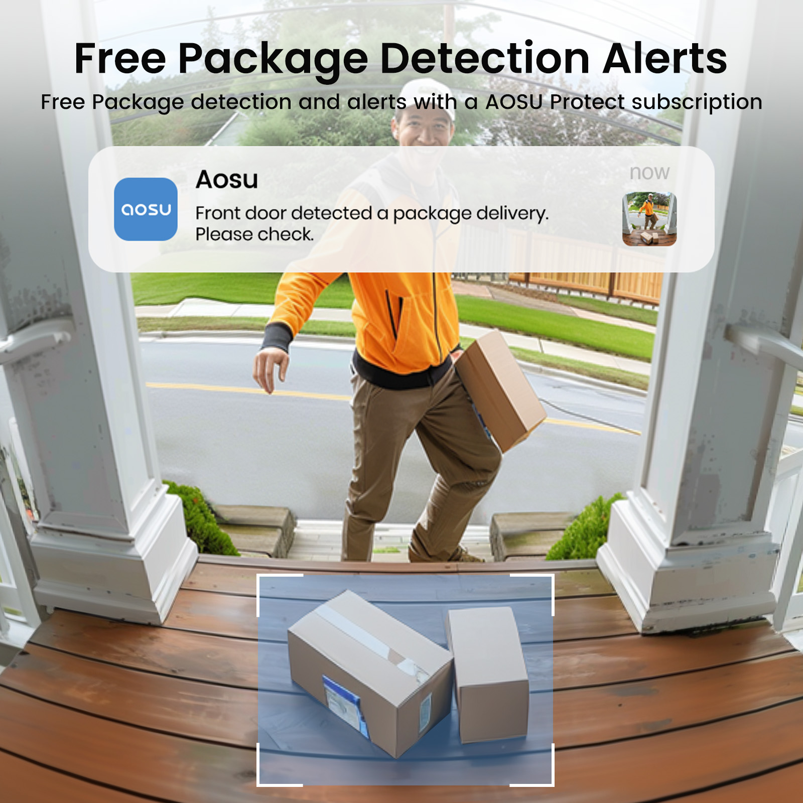 AOSU 2K Wireless Video Doorbell Camera with Chime photo 7