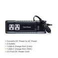 thumbnail image 4 of CyberPower M175XUC - 175W Black Power Inverter with 2 AC Outlets, 1 USB-C & 1 USB-A Port, 2.5 ft Cord, 4 of 7