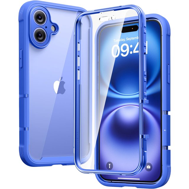 Funda para teléfono Diaclara diseñada para iPhone 16 6.1 (ultramar), color azul