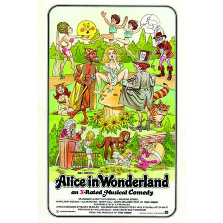 Alice In Wonderland Classic Adult Porn Film Movie Poster 24x36