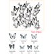 thumbnail image 5 of Pegatinas de pared decorativas MACHAO 3D mariposa 24 UNIDS blanco y negro, 5 of 5
