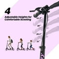 thumbnail image 5 of ZIFFY Kids Scooter with Hand Brake,Foldable Kick Scooter for Ages 6-12,4 Adjustable Heights,Birthday Gift,Christmas,Purple, 5 of 10