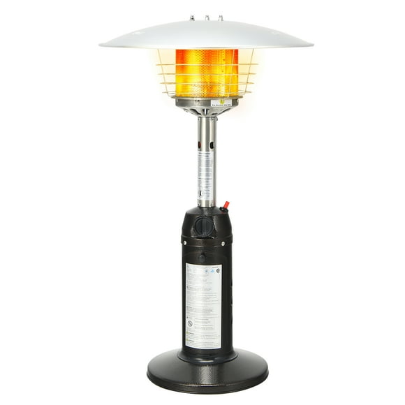 Costway 13,000 BTU Portable Tabletop Propane Patio Heater Standing LP Gas Heater Brown