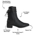 thumbnail image 5 of Journee Collection Womens Vannder Tru Comfort Foam Inside Zip Stacked Heel Booties, 5 of 6