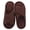 Brown, variant on Women Open Toe Fuzzy Slippers Cross Band Memory Foam Indoor Outdoor House Shoes