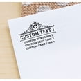 thumbnail image 3 of Printtoo Round Custom Self Inking Rubber Stamp Wedding Invitation Personalized Return Address Stamper, 3 of 6