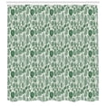 thumbnail image 3 of Ambesonne Botanical Shower Curtain, Vintage Exotic Leaves, 69"Wx75"L, Green and Ivory, 3 of 3