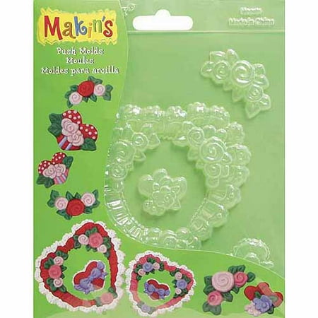 Makin's USA Makin's Clay Push Molds-Hearts