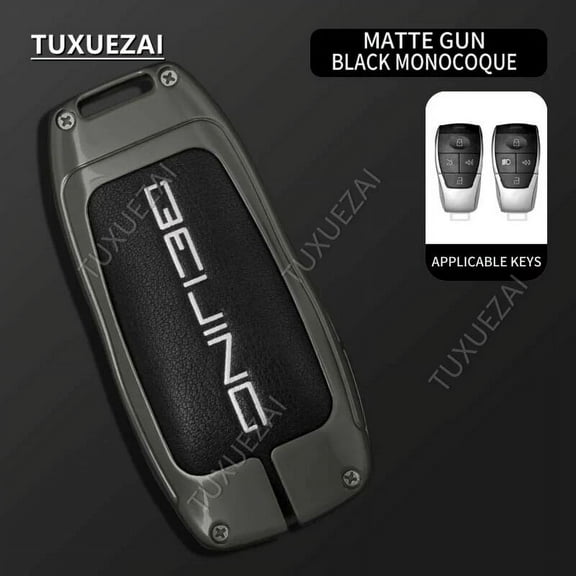 Zinc Alloy Car Remote Key Case Cover Protect Shell Bag For BAIC Model A Four Button X7 BJ40 Senova D50 D70 X55 X65 EU5 EU7