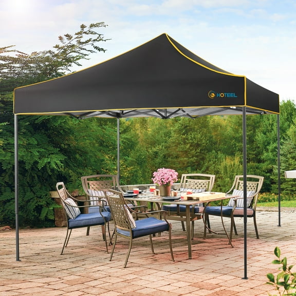 SANOPY 10' x 10' Heavy Duty Pop-up Canopy Tent, Black