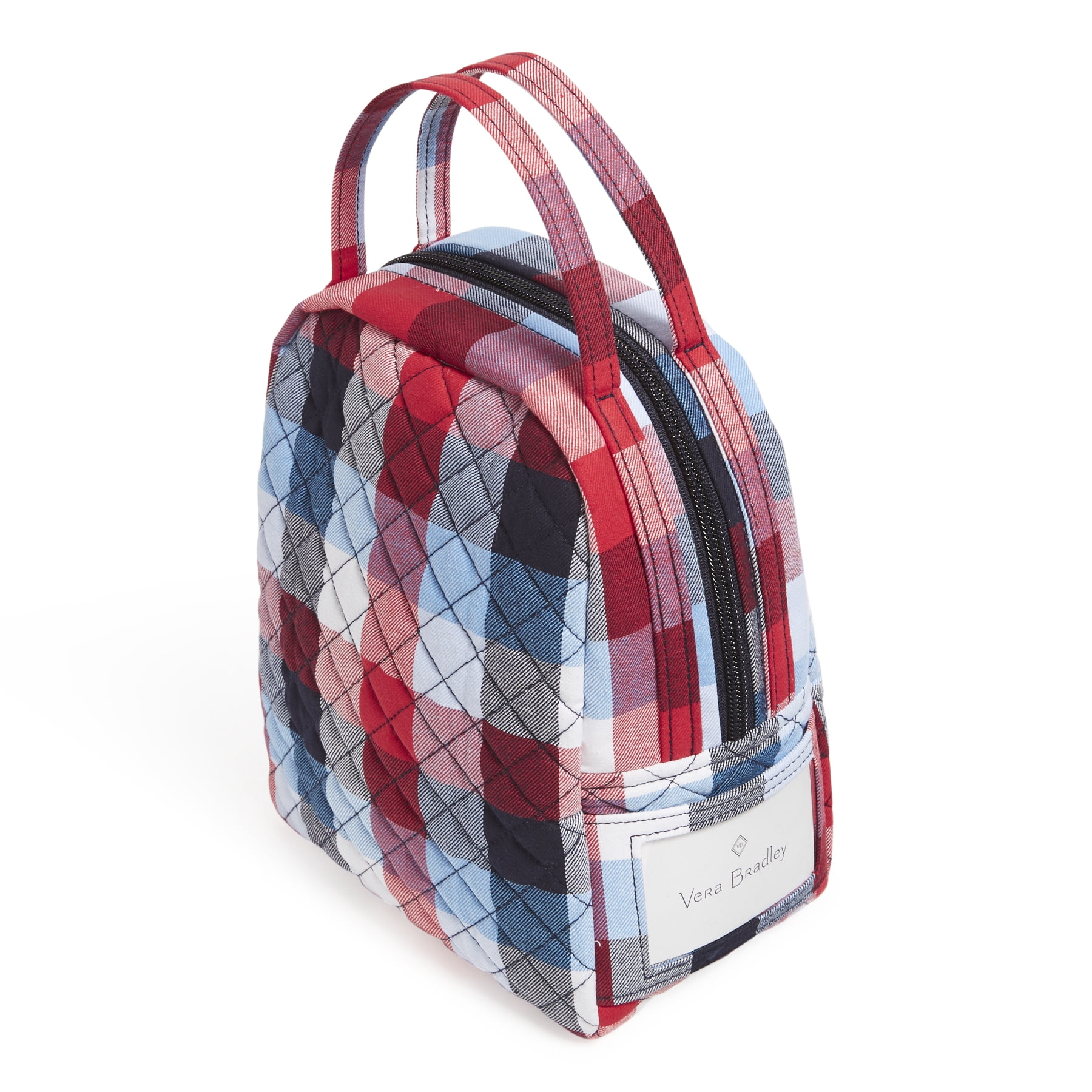 Vera Bradley Women's Recycled Cotton Lunch Bunch Bag Patriotic Plaid
