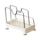 thumbnail image 3 of Organizador multiusos para tapas de ollas, soporte para utensilios de cocina, soporte para tapas de ollas, diseño compacto. blanco plateado, 3 of 9