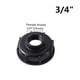 thumbnail image 4 of Rotor de rosca hembra de 3/4 ", rociador emergente, engranaje de accionamiento, cabezal de rociador de césped, patrón de círculo parcial, serie 5004 ajustable 40 ~ 360, 4 of 5