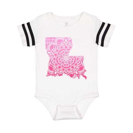 

Inktastic Louisiana Silhouette Mandala Gift Baby Boy or Baby Girl Bodysuit