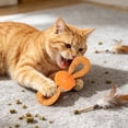 thumbnail image 4 of Mesh Cat Chew Bow Toy with Built-in Bell, 3.9x1.5 Inch Interactive Chew Ring Toy for Cats, Dental Health Catnip Free Toy for Kittens Anxiety Relief, 4 of 6