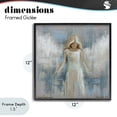thumbnail image 4 of Stupell Industries Victorian Ethereal Peace Angel Black Framed Giclee Art, 12 x 12, by Linda Sperruzzi, 4 of 8