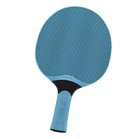 Raqueta de tenis de mesa para principiantes, diseño ligero de panal, pala de ping pong resistente Azul claro
