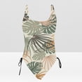 thumbnail image 4 of UTSJKR Women One Piece Swimsuit 2025 Fashion Tropical Plant Print Bathing Suits Summer Vacation Straps Beach Monokini Swimwear Brown M, 4 of 6