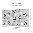 thumbnail image 3 of Kdxio Pandas Print Large Gaming Mouse Pad,Non-Slip Base,Water Resist Keyboard Pad for Gamer,Office & Home,29.5 x 15.8 in, 3 of 9